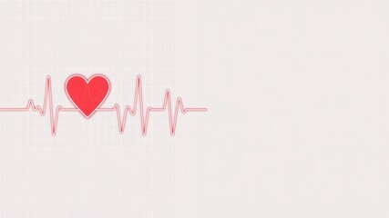 Healthy Heartbeat Graphic for Wellness Design