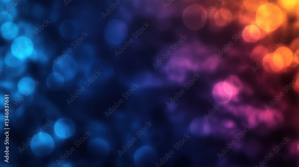 Poster abstract background showcasing a blurred gradient of out-of-focus lights transitioning seamlessly fr