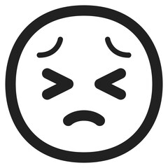 Confounded Face with Frown
