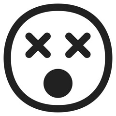 Astonished Face with X Eyes
