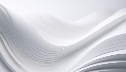an abstract image of flowing white papers, with soft curves and gradients. It creates a sense of movement and fluidity. 