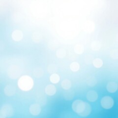 Gentle rays of light pierce through a tranquil blue atmosphere, forming a soothing bokeh pattern.