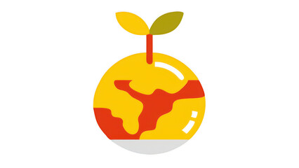 Earth day illustration of a plant growing from the ground PNG, World Environment Day plant growing PNG
