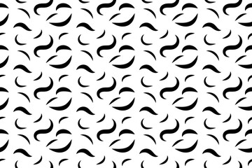 Abstract Black Doodle Line Pattern Background. Seamless. Wallpaper. Vector Illustration