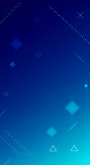 Futuristic Holographic Neon Triangle Floating in Cosmic Digital Waves - Phone Wallpaper Theme