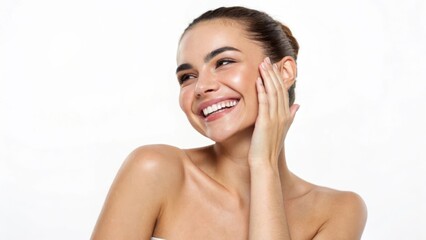 Radiant Smiles: A Portrait of Joyful Highlighted Expression Featuring Natural Beauty and Elegance