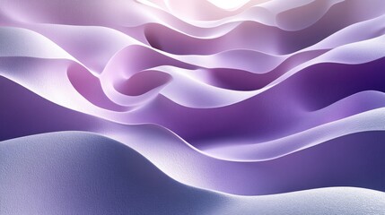 Abstract purple waves, light background, design texture