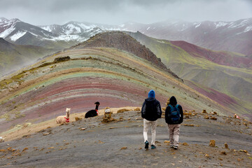 Palccoyo Rainbow Mountain unfolds in breathtaking layers of color, a hidden gem in the Peruvian Andes. Unlike its famous sibling, this serene wonder offers a tranquil journey through vibrant landscape