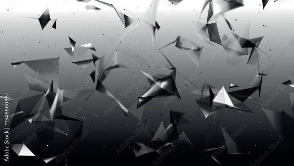 Poster abstract background with connected dots and lines. digital technology background. network connection