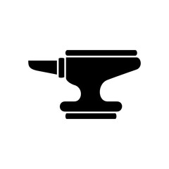 anvil icon, simple flat style, illustration, logo sign symbol pictogram template, for ui or ux isolated on white for mobile app, editable
