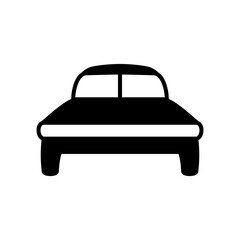 bed icon, simple flat style, illustration, logo sign symbol pictogram template, for ui or ux isolated on white for mobile app, editable