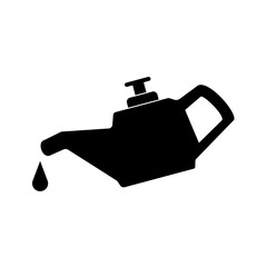 engine oil indicator icon, simple flat style, illustration, logo sign symbol pictogram template, for ui or ux isolated on white for mobile app, editable