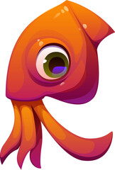 Cartoon underwater font cuttlefish letter R. Underwater life creature English typeset symbol, aquatic nature animal isolated vector latin alphabet element or sea wildlife ABC font letter