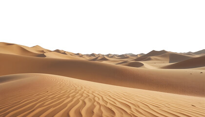 desert sand dunes isolated
