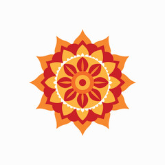 Traditional Mandala Art Design on White Background – Intricate & Elegant