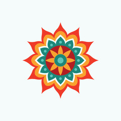 Traditional Mandala Art Design on White Background – Intricate & Elegant