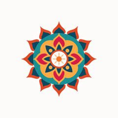 Traditional Mandala Art Design on White Background – Intricate & Elegant