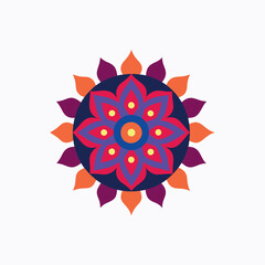 Traditional Mandala Art Design on White Background – Intricate & Elegant