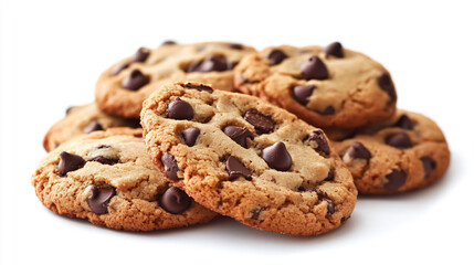 Freshly Baked Chocolate Chip Cookies &ndash; Delicious, Golden Brown Cookies Loaded with Melted Chocolate Chips