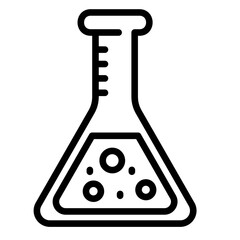 Laboratory Flask  Icon Element For Design	