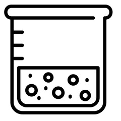 Beaker  Icon Element For Design	