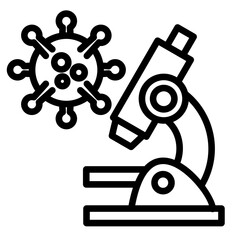 Virus Research  Icon Element For Design	