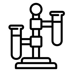 Scientific Experiment  Icon Element For Design	