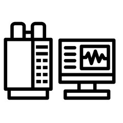 Gas Chromatography  Icon Element For Design	