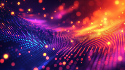 Obraz premium Abstract Colorful Particle Background