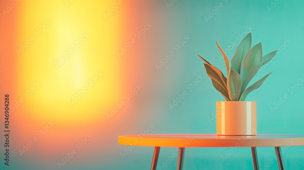 Poster minimalist maximalist scene showcasing harmony of simplicity and eclectic elements in cozy room feat