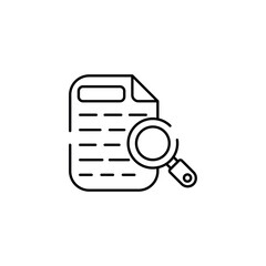 Content Search icon design with white background stock illustration