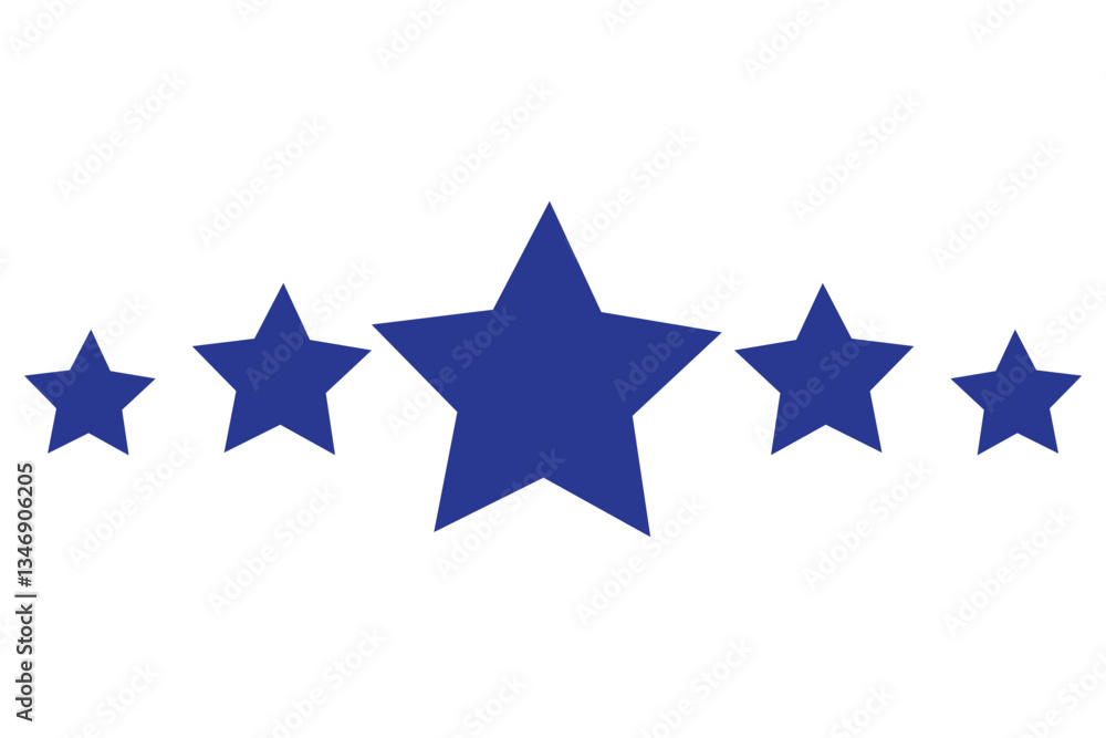Wall mural stars icon
