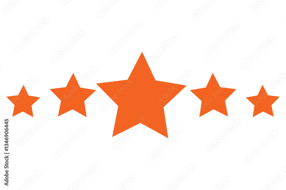 Wall mural stars icon