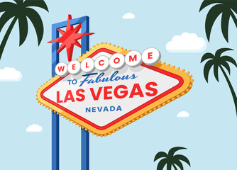 Las Vegas sign vector image © 4zevar