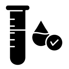 Water Purity Testing  Icon Element For Design	