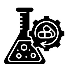 Pharmaceutical Testing  Icon Element For Design	