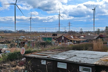 Baufeld Fabrik der Zukunft. Technologie und Innovationspark. Hamburg Bergedorf am Autobahn-Anschluss A25 HH-Bergedorf