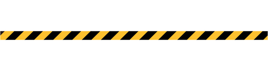 Caution tape with yellow and black stripes