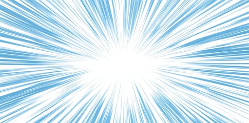 Obraz premium A blue backdrop featuring light speed, hyperspace, and space warp