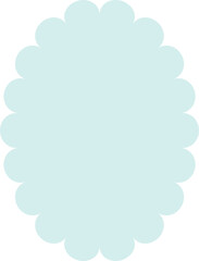 Pastel geometric shape