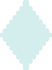 Pastel geometric shape