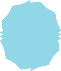 Pastel geometric shape