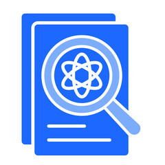 Scientific Research Paper  Icon Element For Design	