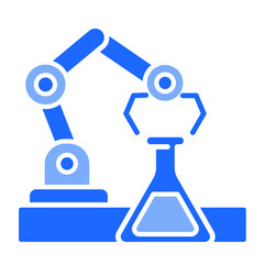 Laboratory Automation  Icon Element For Design	