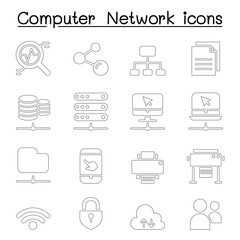 Computer network icons
