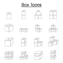 Box icon set