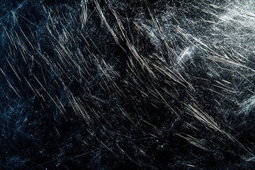 Obraz premium Abstract Dark Scratched Texture Grunge Background with Silver Lines