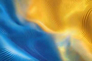 Fototapeta premium Abstract Blue and Gold Wavy Lines Background Texture, Modern Design