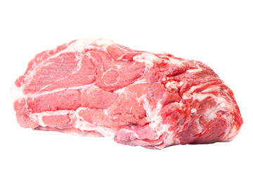 Pork meat isolated on white