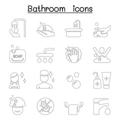 Bathroom icon set vector illustration graphic design